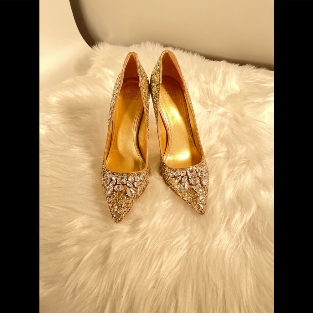 Belle BADGLEY MISCHKA Glittered Evening Pump